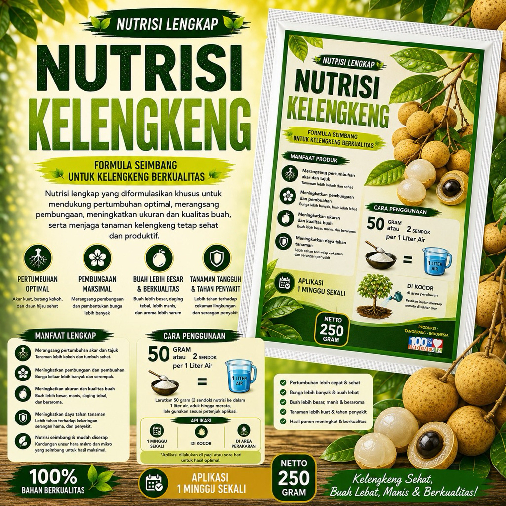 nutrisi kelengkeng pupuk nutrisi kelengkeng 250g