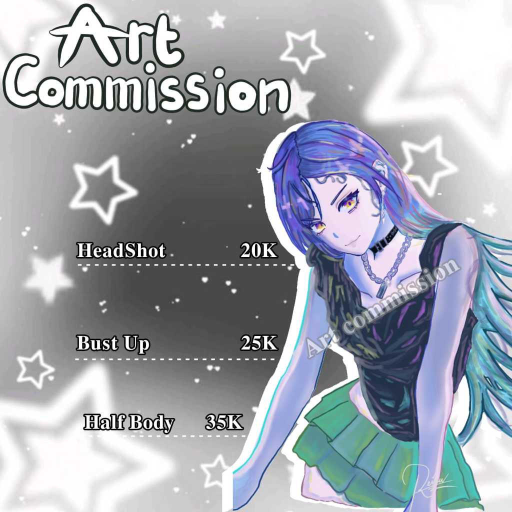 Digital Art Commission // Jasa Gambar anime, oc, dll // TOLONG BACA DESKRIPSI