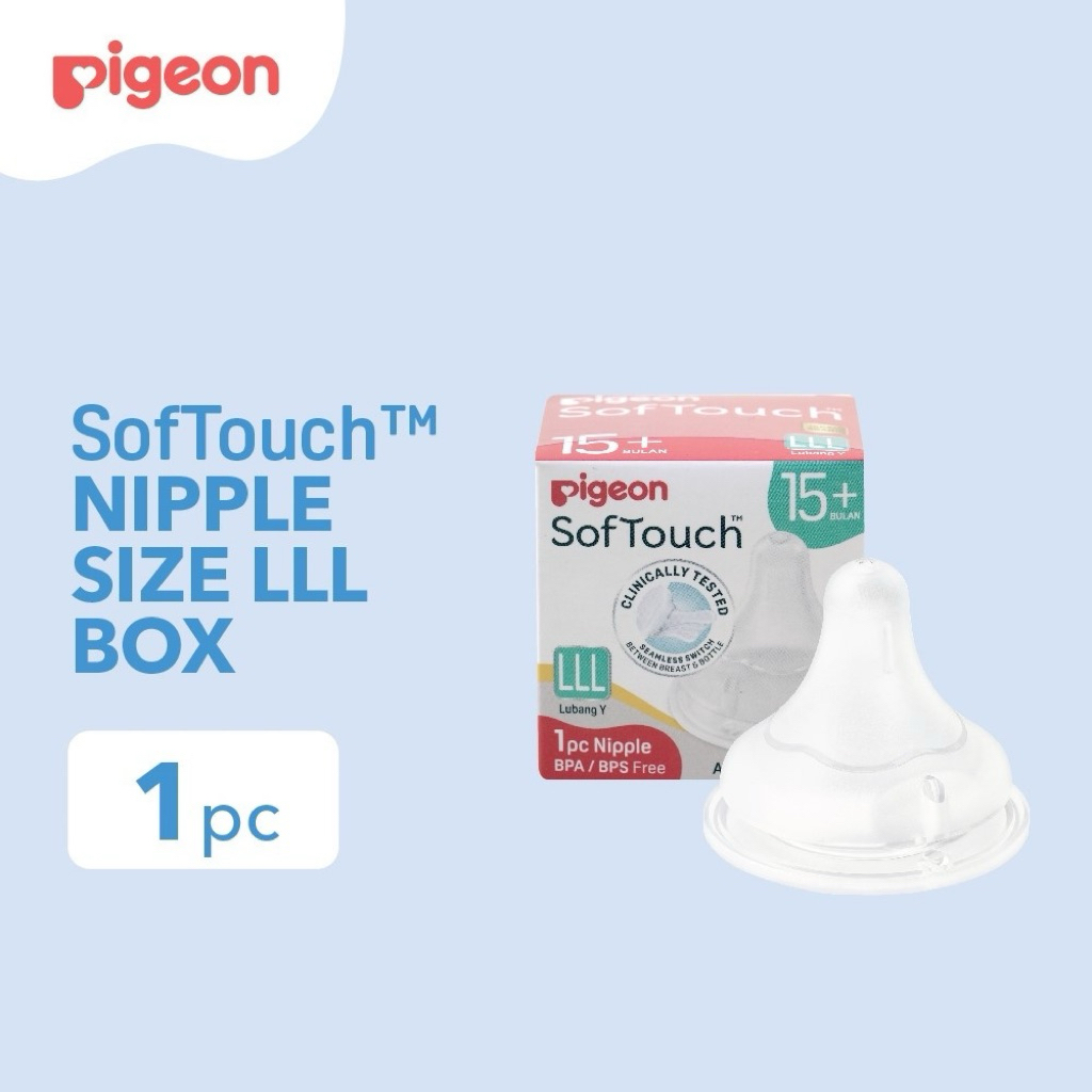 Pigeon SofTouch Nipple - Dot Bayi Size LLL