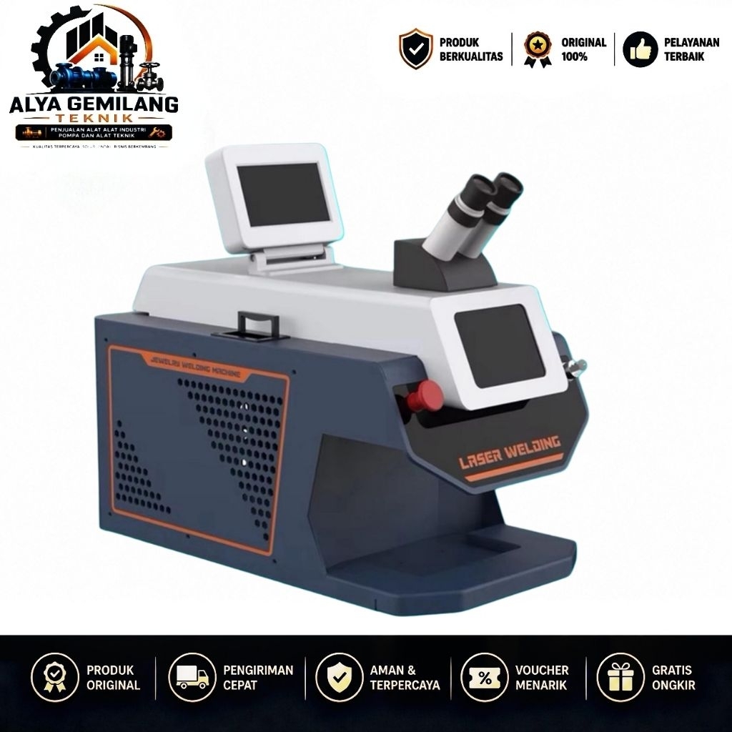 Jewelry Laser Welding Machine 150W YAG Laser Spot Welder Mesin Las Laser Perhiasan Emas Perak Platin
