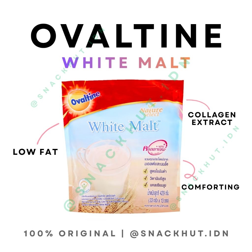 OVALTINE THAILAND WHITE MALT COLLAGEN 13 SACHET