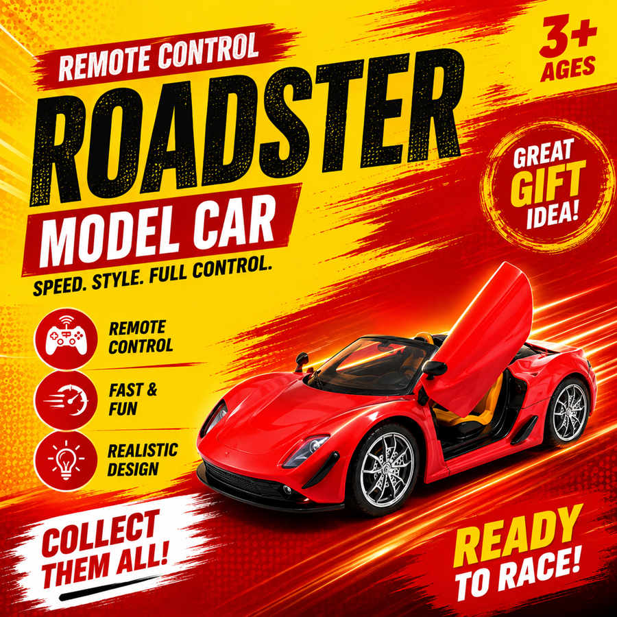 Roadster RC Car Skala 1:16 Mainan Anak Mobil Sport Buka Pintu Racing Car 3+ Tahun