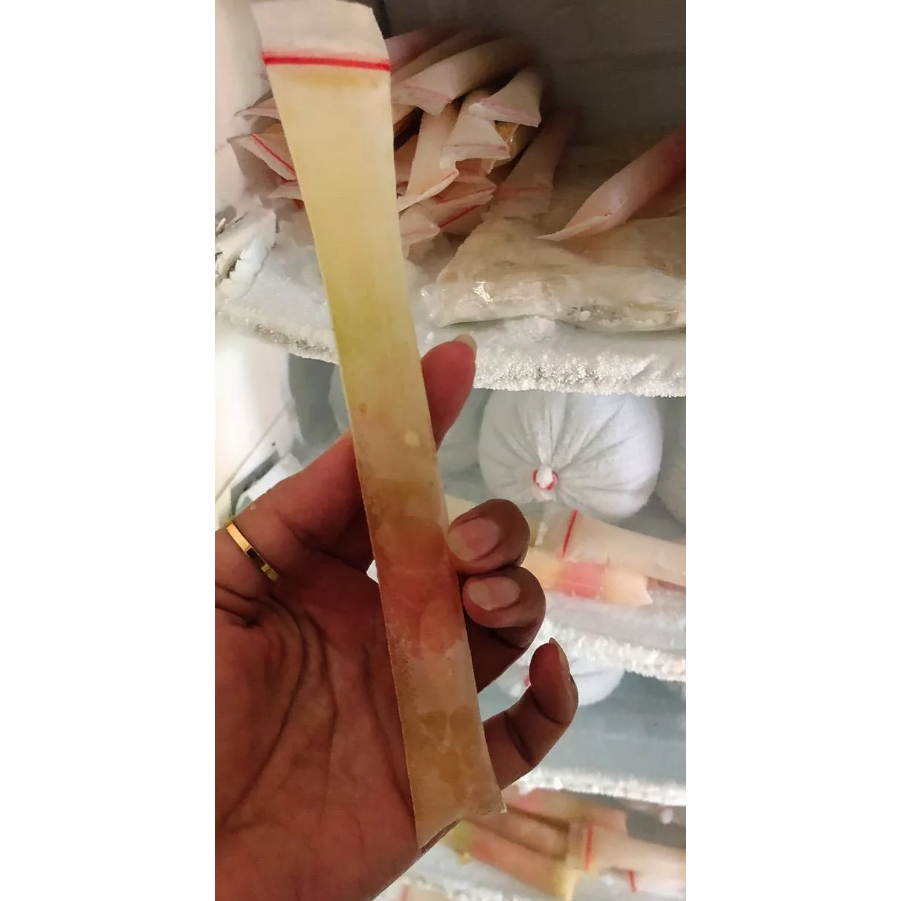ISI 100 PCS / PLASTIK ES MAMBO / PRAKTIS UKURAN 3X20 CM / 6X22 CM / KANTONG MODEL KLIP LILIN VIRAL K