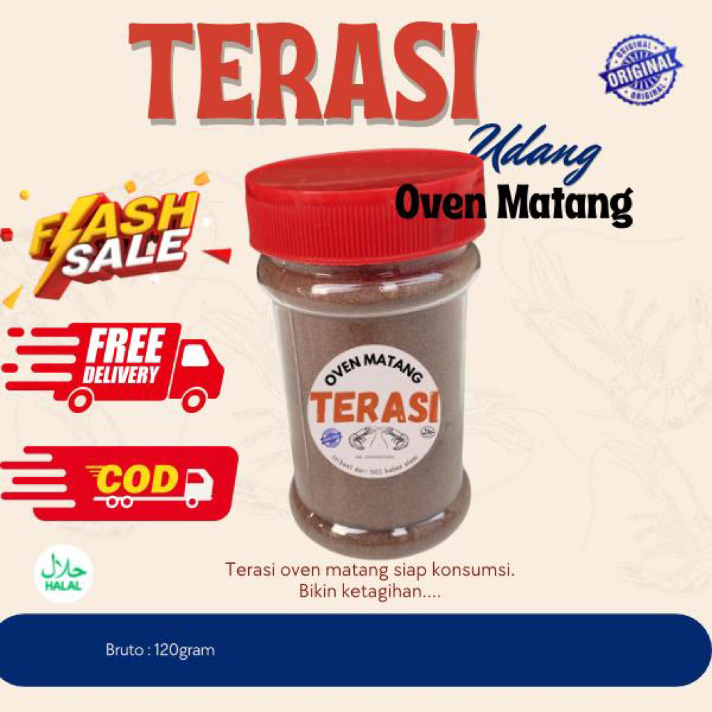 120gr botol terasi udang matang terasi oven terasi matang bubuk