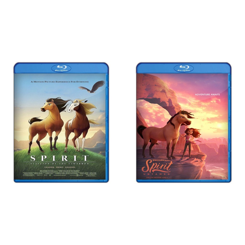 DVD Spirit Stallion Of The Cimarron (2002) + DVD Spirit Untamed (2021)