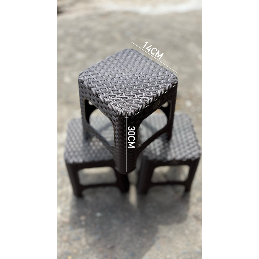 Kursi/ Bangku Plastik Motif Rotan / Sofa Termurah (LOTUS)