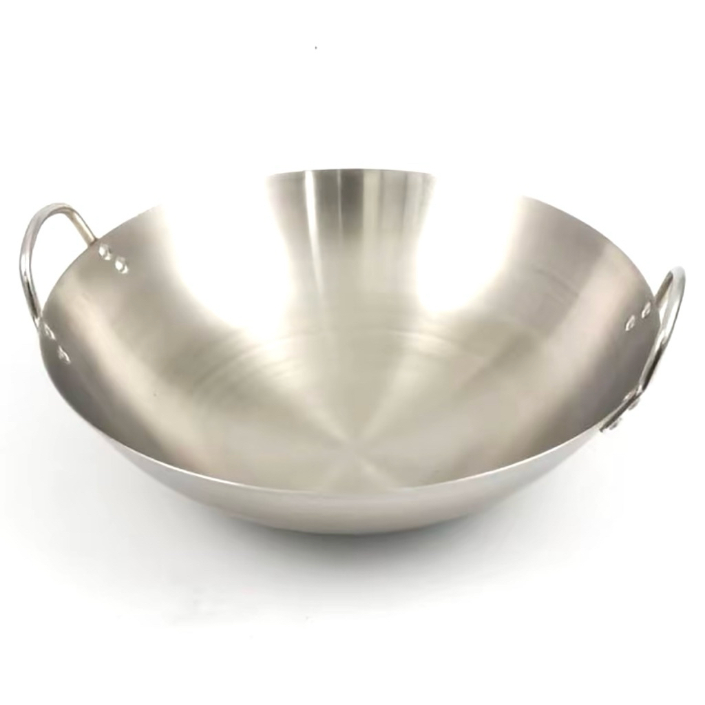 wajan jumbo besar 90 cm 100 cm stainles steel sus 304 tebal anti lengket