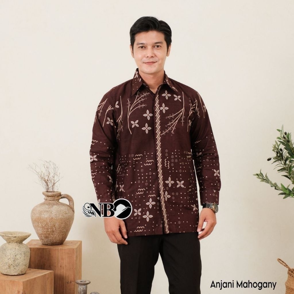 Kemeja Batik Pria Lengan Panjang Bahan Adem Motif Berkualitas