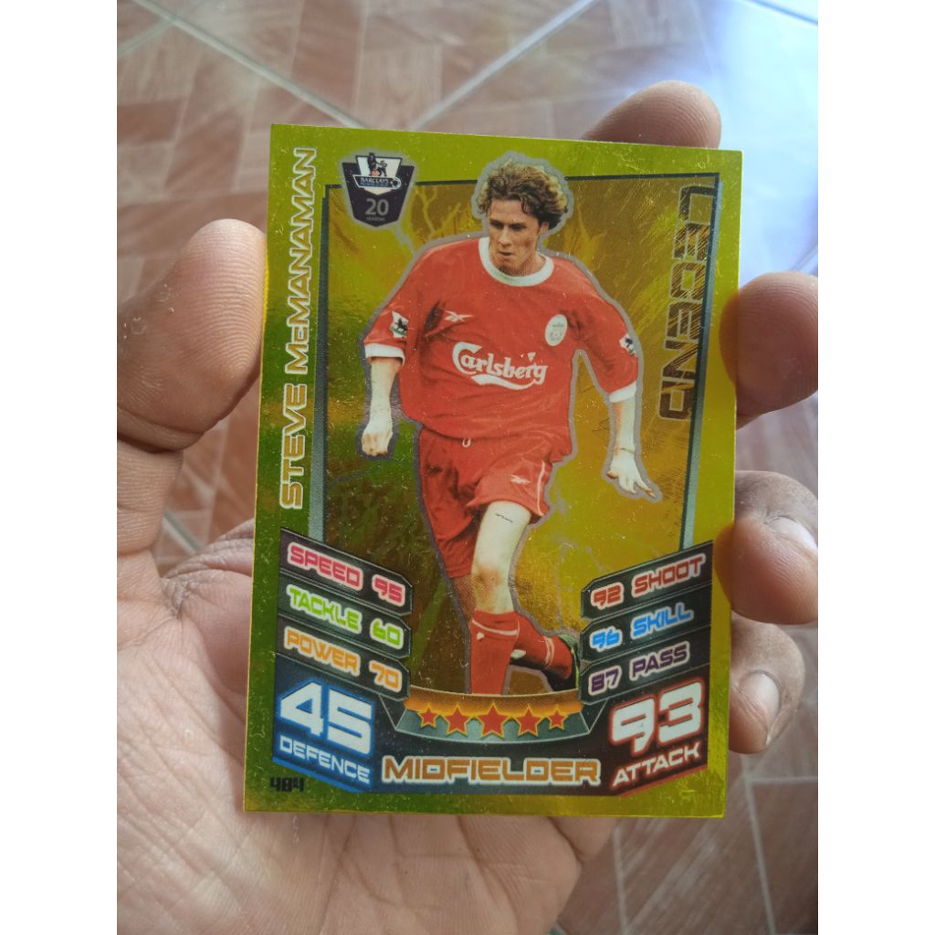 Kartu Bola Topps Match Attax Liverpool Steve McManaman
