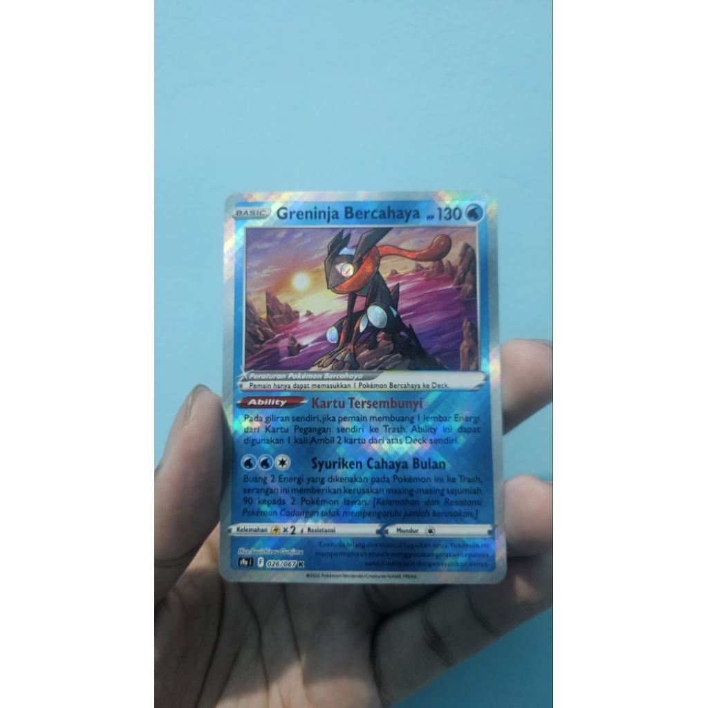 Pokemon Greninja Bercahaya Pertarungan Daerah Indonesia 26/67 Indo ID