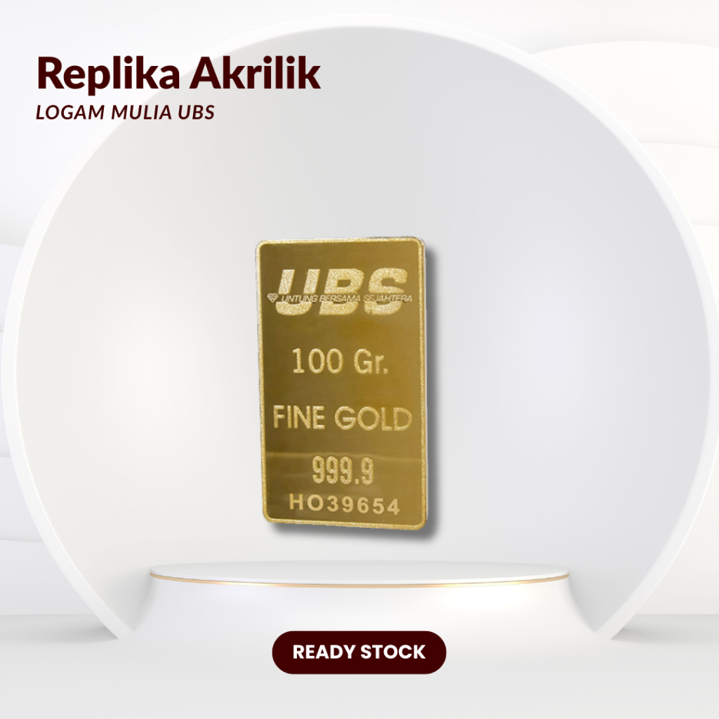 REPLIKA AKRILIK MIRROR LOGAM MULIA UBS MAHAR PERNIKAHAN SESERAHAN WEDDING ENGAGEMENT GOLD