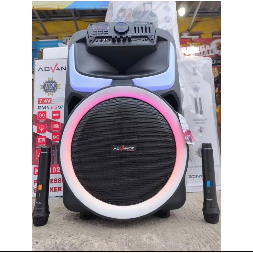 speaker advance k1028 speaker 15 inc bluetooth