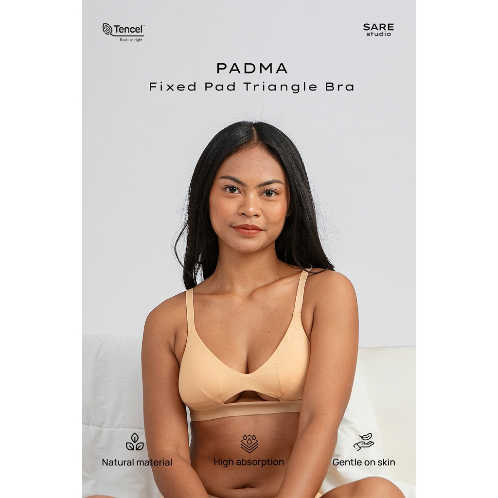 Bra BH Padded Tanpa kawat Wanita Tencel Modal | SARE studio Underwear PADMA