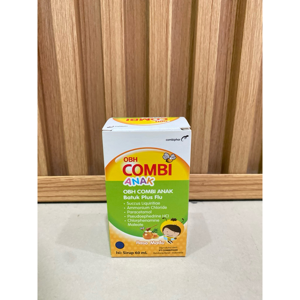OBH Combi Anak Batuk Plus Flu Madu 60ml Obat Batuk Berdahak Pilek Demam Anak