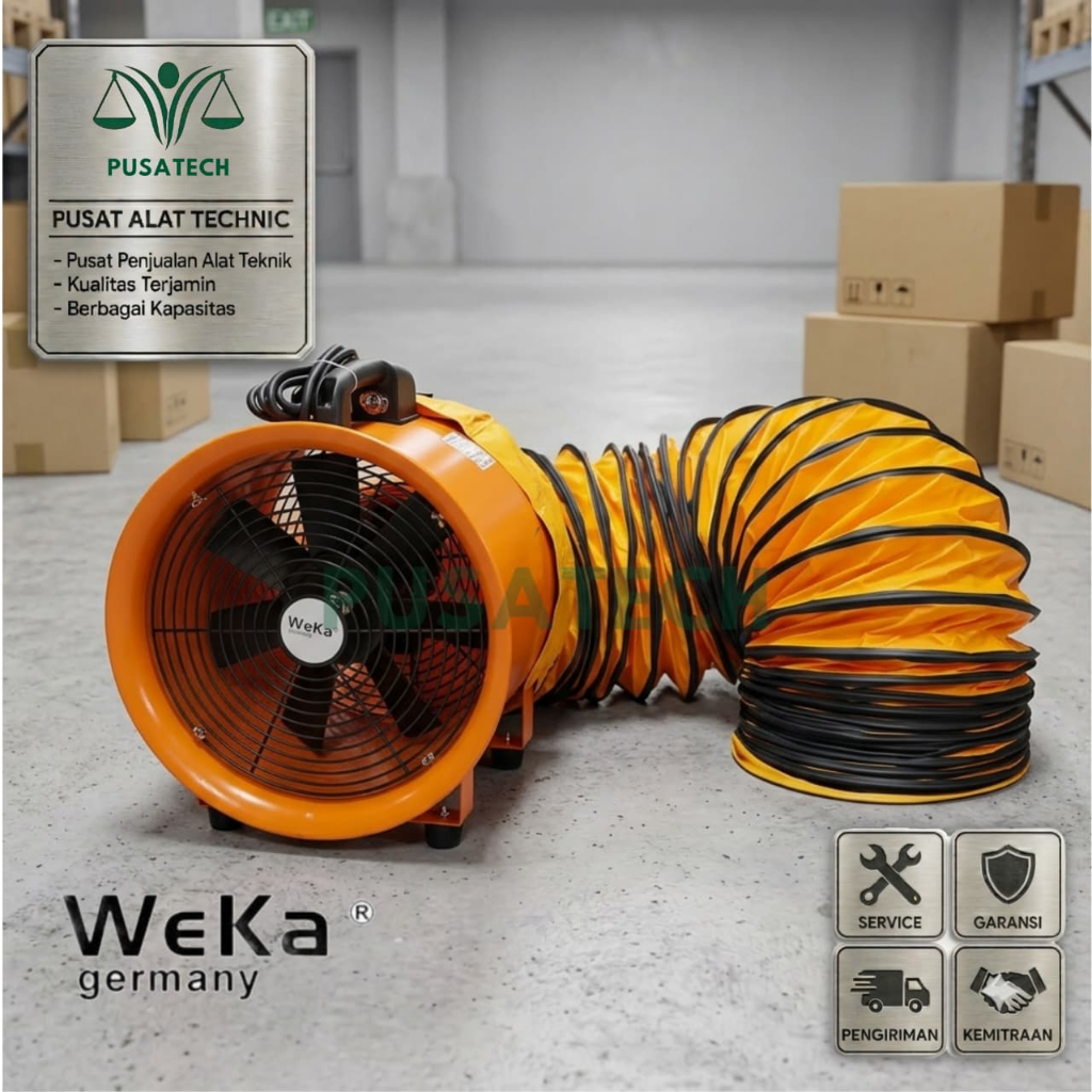 PORTABLE VENTILATOR 8 INCH / KIPAS BLOWER VENTILATOR / EXHAUST 8" WEKA
