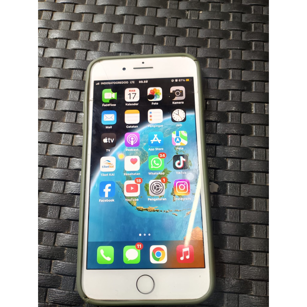 Iphone 8 plus minus lcd tompel