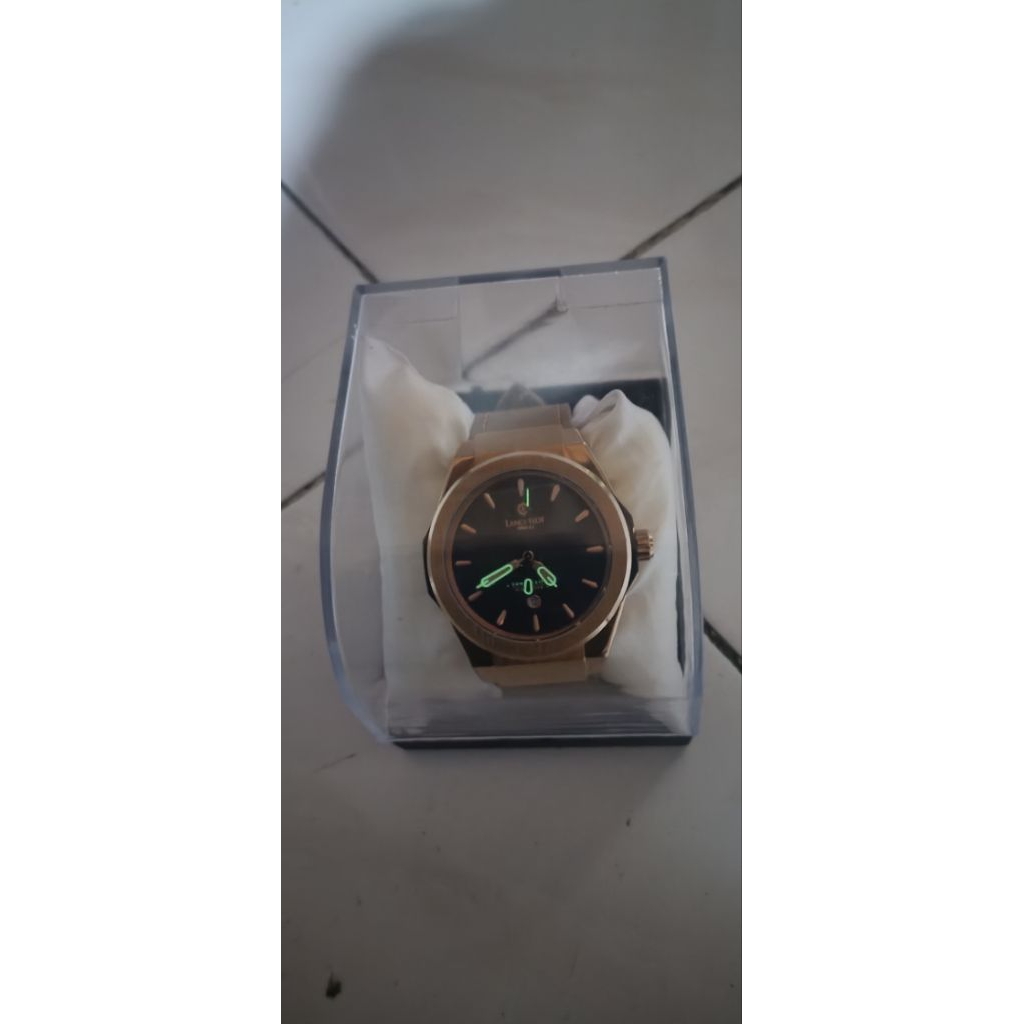 Jam Tangan Lancelot Pria Original Sapphire Crystal Model Mewah
