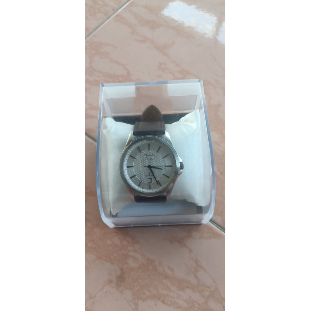 Jam Tangan Alexandre Christie AC 8363MD Classic Steel Pria White Dial