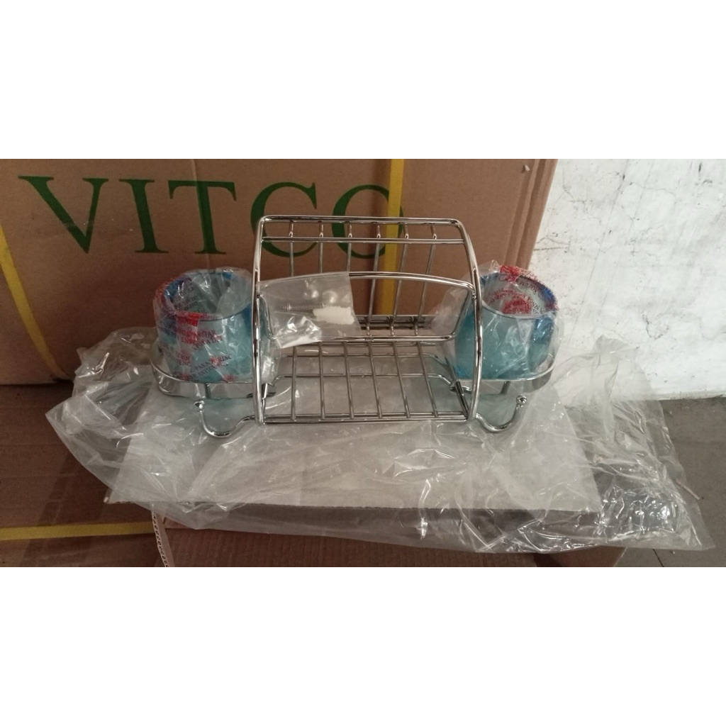 VITCO TOOTH-BRUSH RACK STAINLESS XC16051