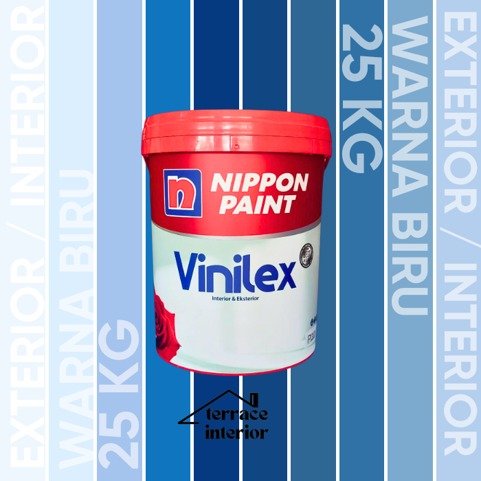 Cat Tembok Vinilex 5000 Interior & Exterior Biru 25 Kg