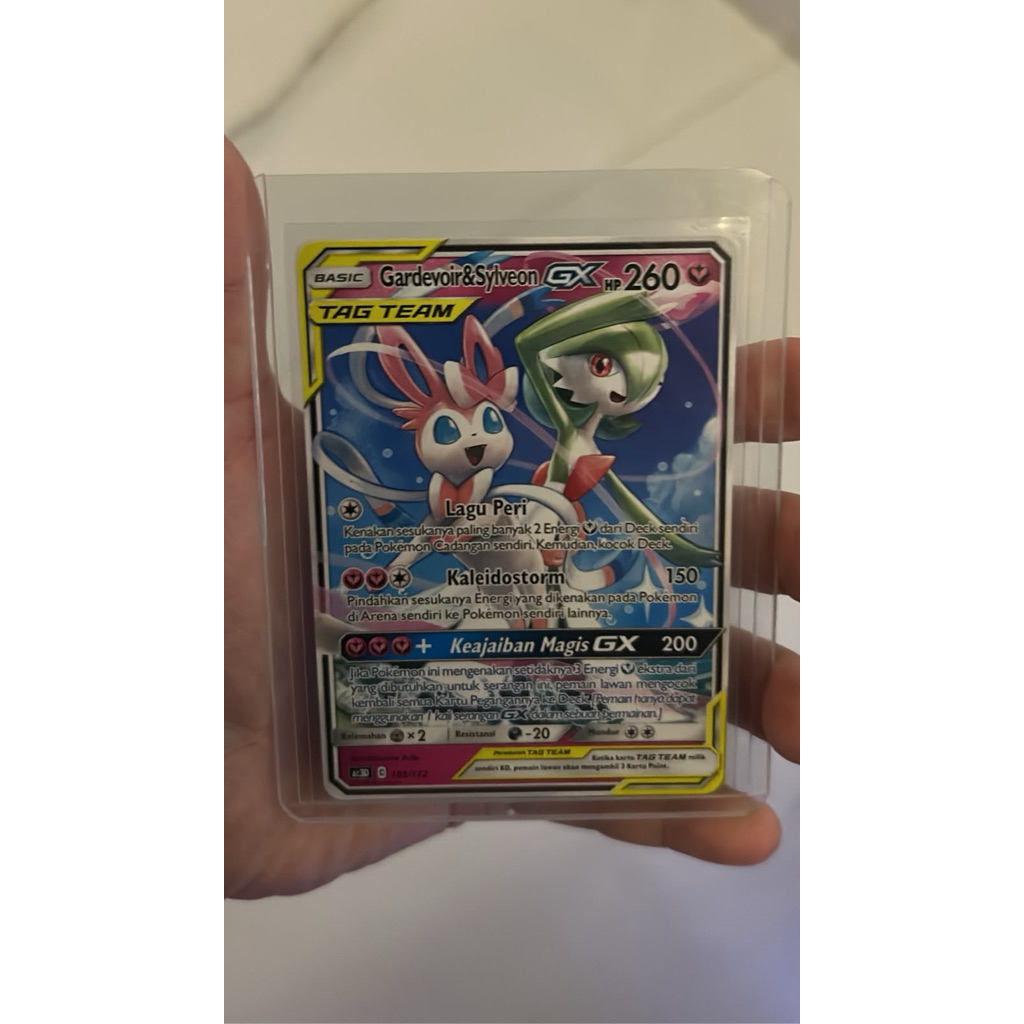 Kartu pokemon Indonesia Gardevoir&Sylveon GX dari deck