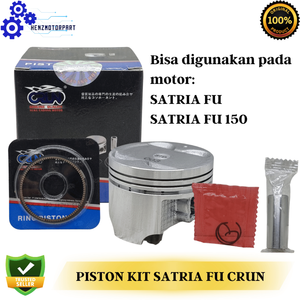 PISTON KIT SEHER KIT PISTON RING SATRIA FU / SATRIA FU 150 CRUN
