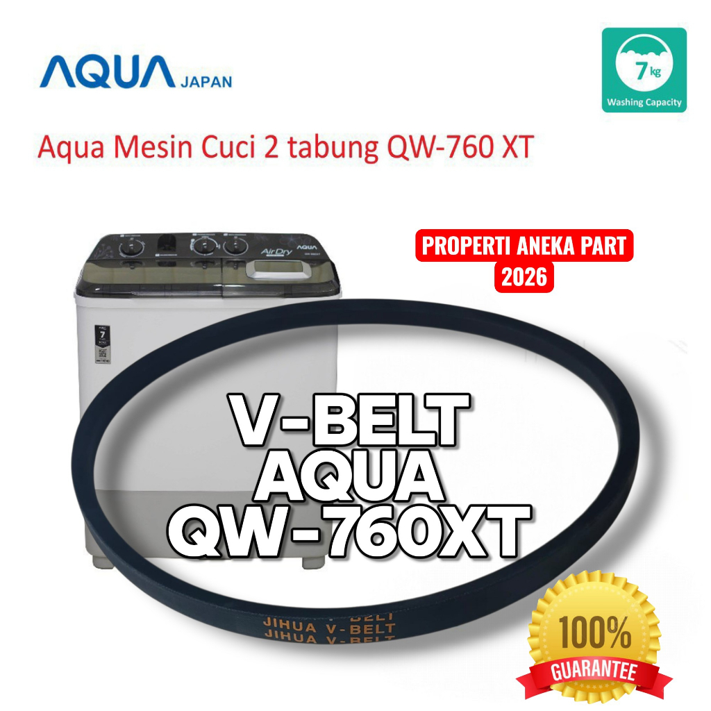 V-BELT MESIN CUCI AQUA QW-760XT V BELT VANBELT VBELT AQUA QW 760XT QW760XT