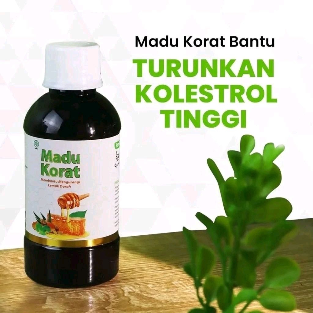 Madu Korat Obat Herbal Menurunkan Kadar Kolesterol Tinggi Stabilkan Tekanan Darah Asli Original