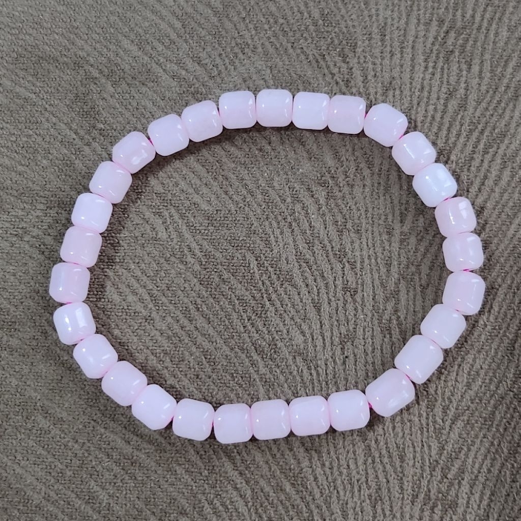 Gelang Giok Pink Tabung