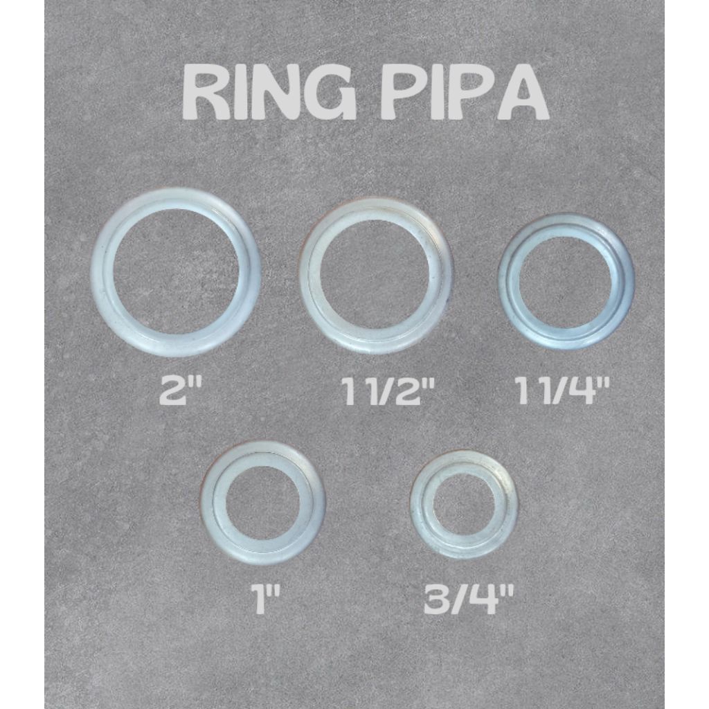 Ornamen Ring Besi Pipa Bulat