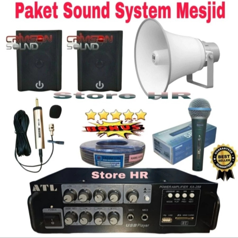 Paket Sound System Toa masjid / musholla termurah Paket Speaker Toa Masjid/Toa Mesjid/Toa Musholah
