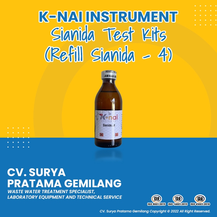 Sianida Test Kits (Refill Sianida - 4)