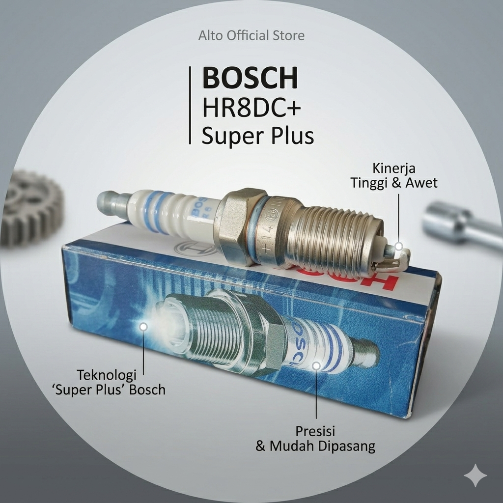 Bosch Busi HR8DC+ / H7DC Super Plush Mercedes-Benz Mercy W123, W124, W115, W201 [satuan]