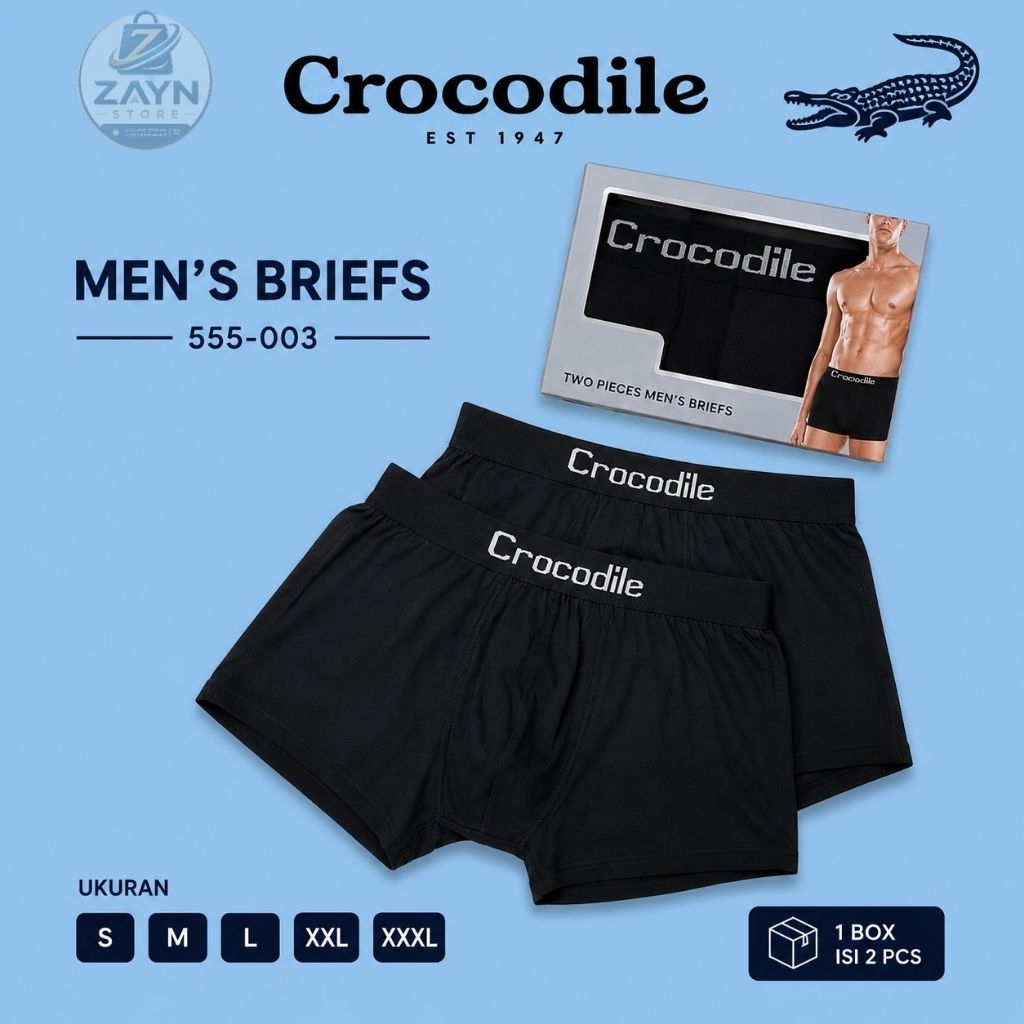 [ 2 pcs ] Boxer Crocodile 555-003 / Cd Boxer Crocodile Original Katun