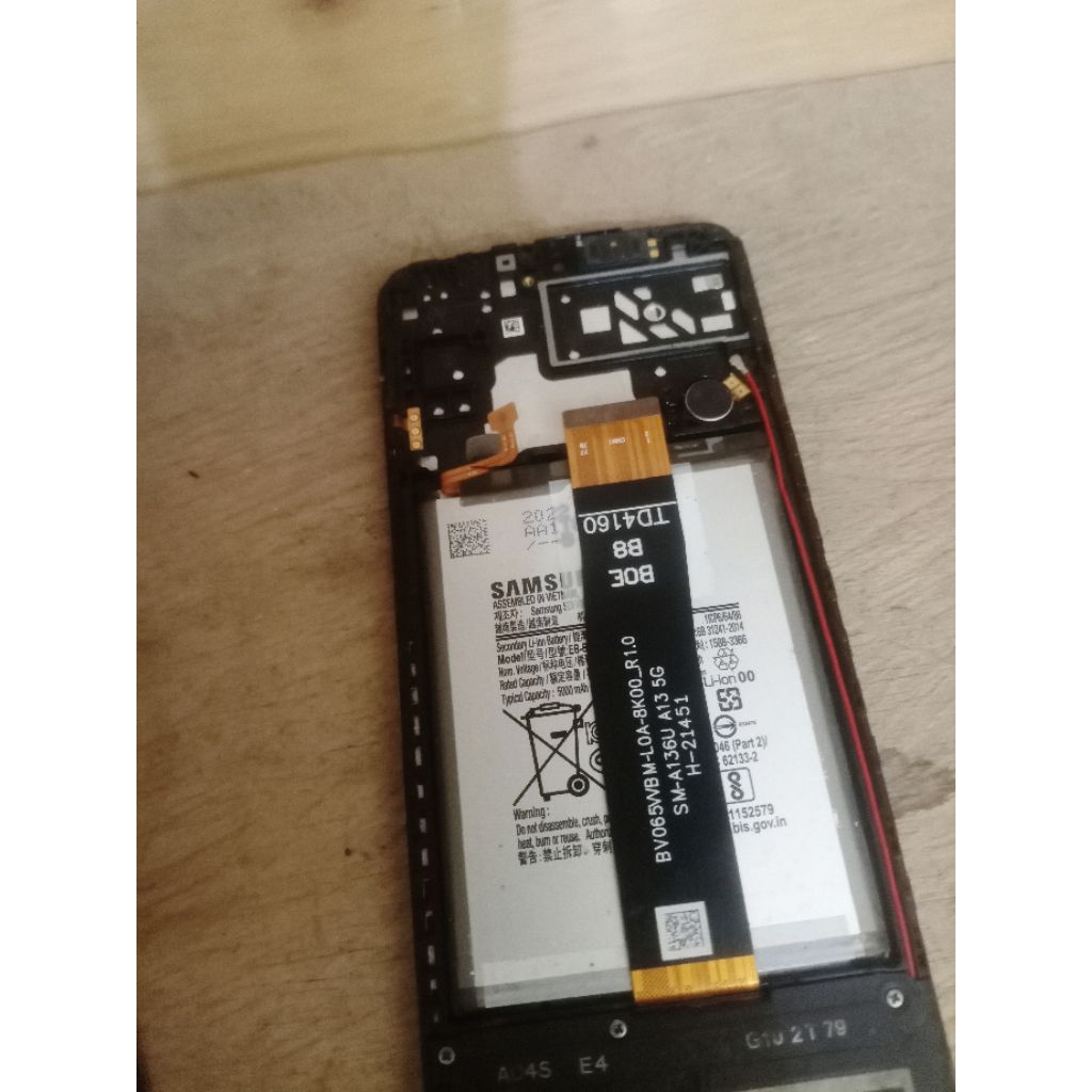 lcd Samsung A04S original jabutan tinggal naik mesin