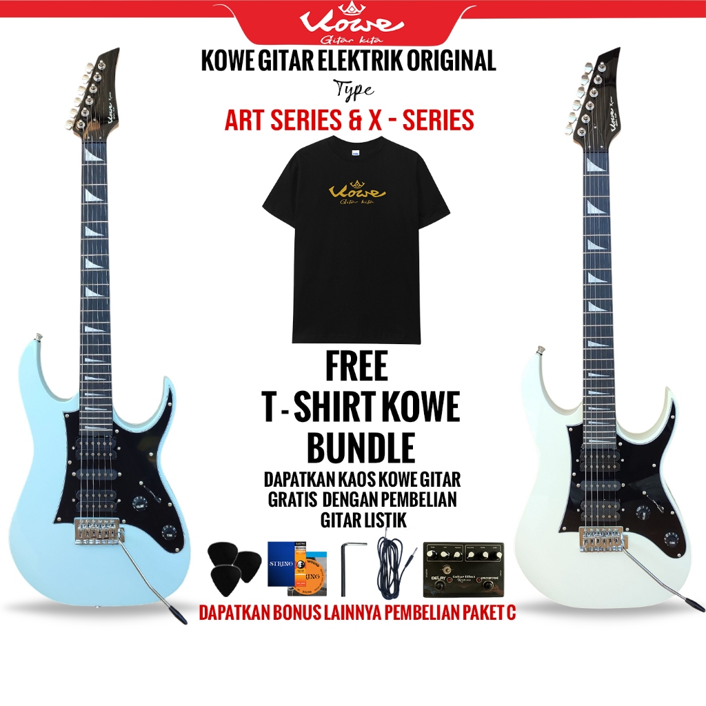 Kowe Gitar Listrik Original KOWE ART SERIES & X-SERIES