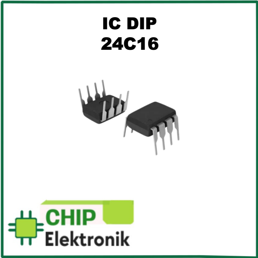 IC 24C16 EEPROM 16KBit 2KByte 8 Kaki