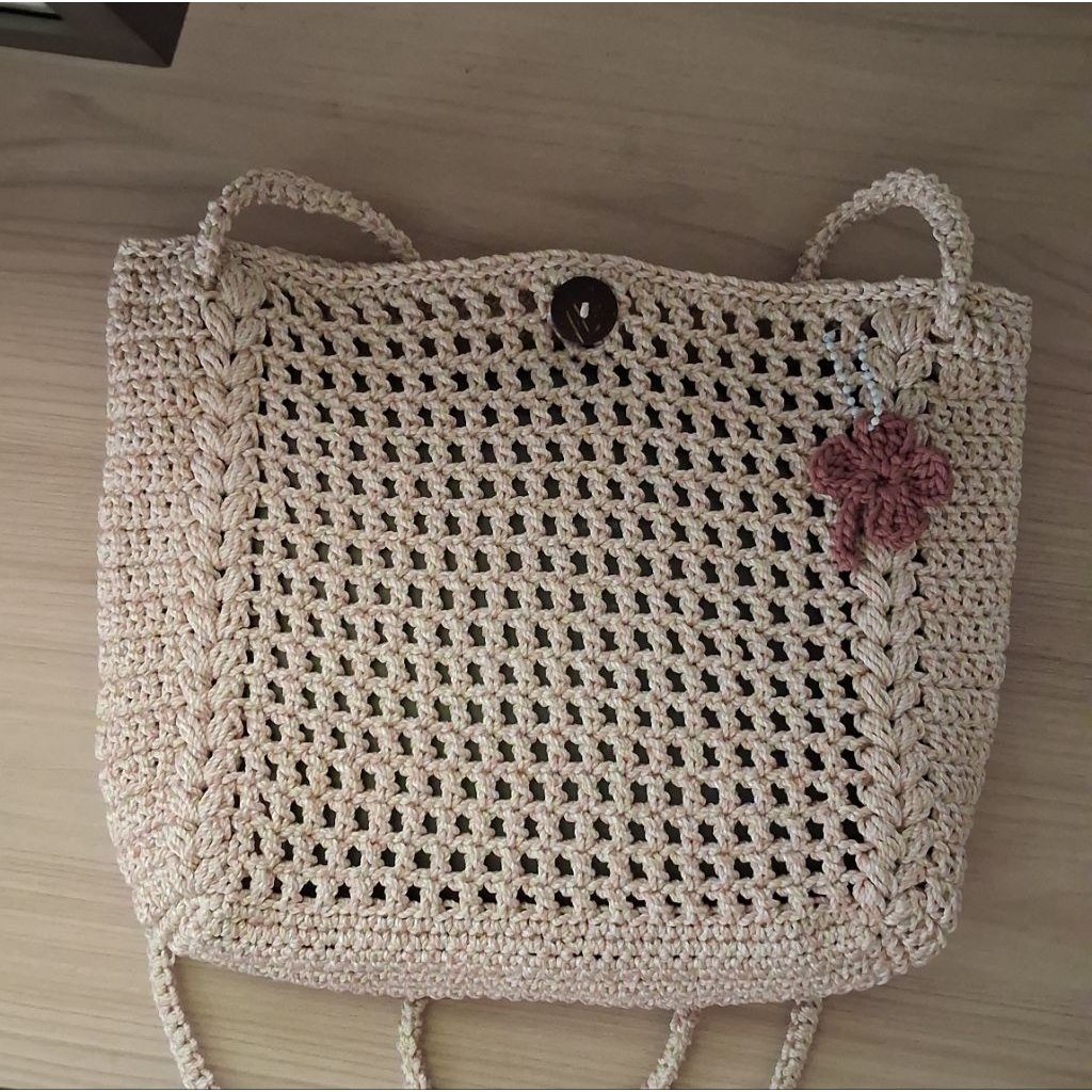 tas rajut selempang uk 28 x 8 x 20 cm