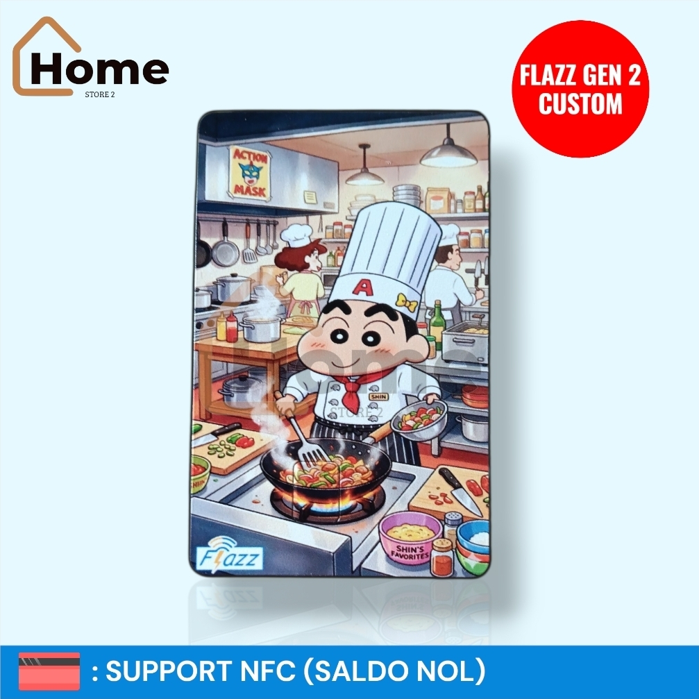 KARTU ETOLL FLAZZ BCA GEN 2 CUSTOM - CHEF SHINCHAN
