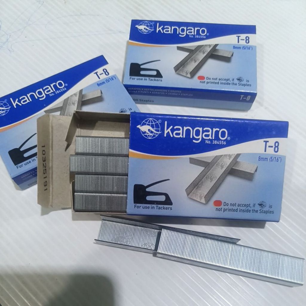 [ 1BOX] ISI STAPLES KANGARO T-8 | ISI STAPLES TEMBAK KANGARO T-8