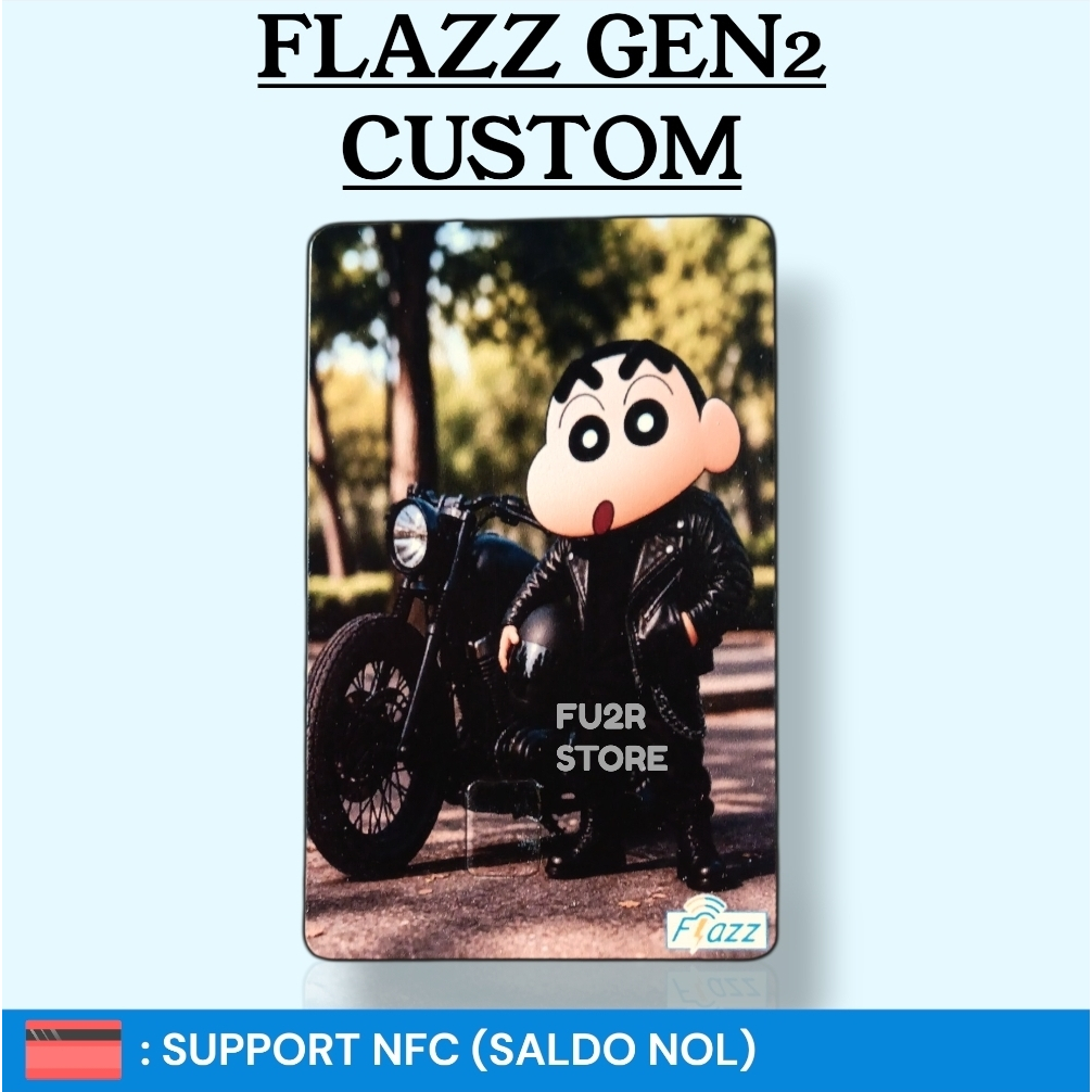 KARTU ETOLL FLAZZ BCA GEN 2 CUSTOM - SHINCHAN [ANAK MOTOR]