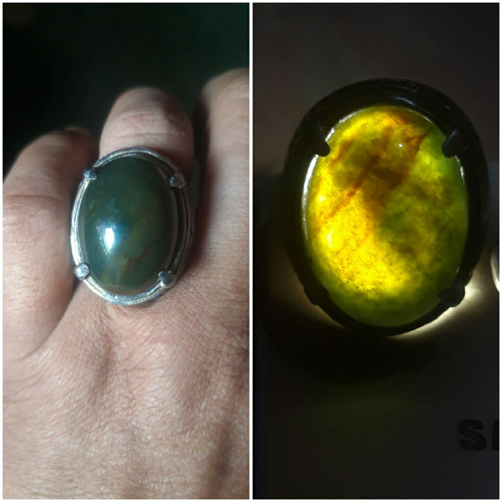 Batu ijo lumut garut natural