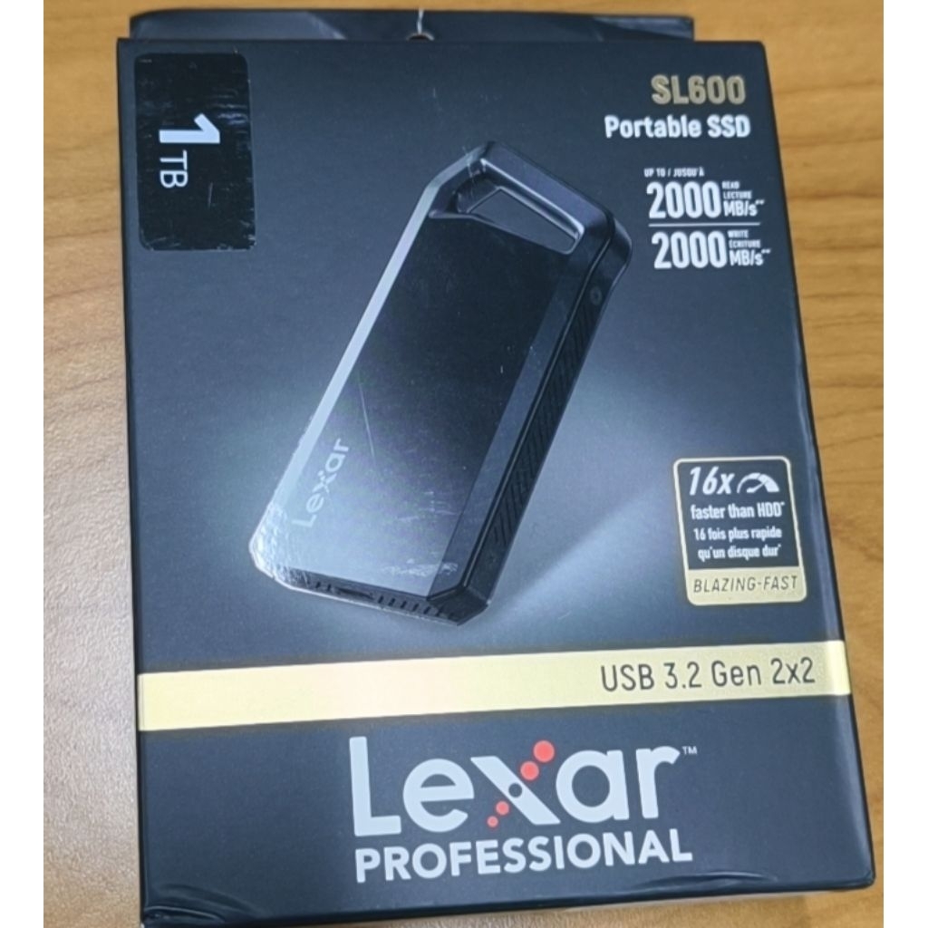 SSD portabel Lexar Professional SL600 dengan kapasitas 1TB Original
