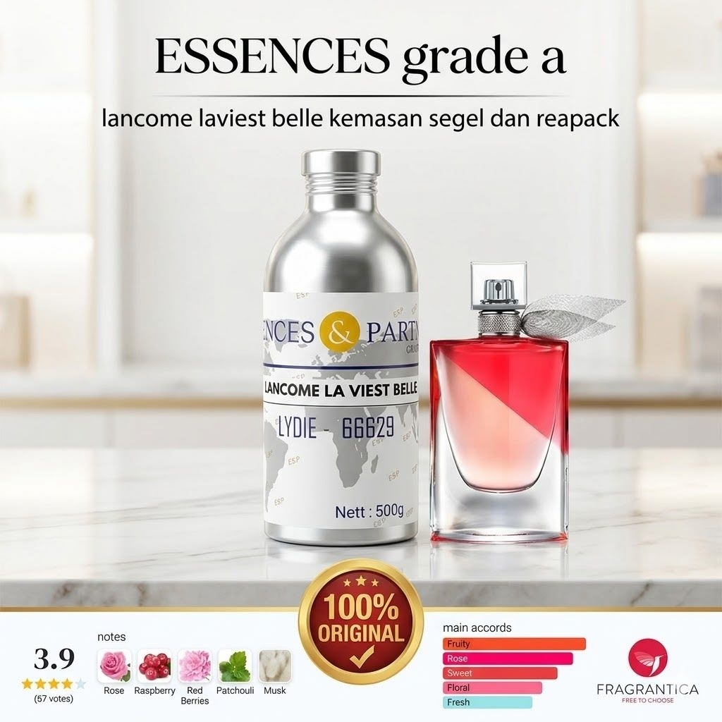 ESSENCES GRADE A/LYDIE/LA VIEST/KEMASAN SEGEL REPACK/BIBIT MURNI