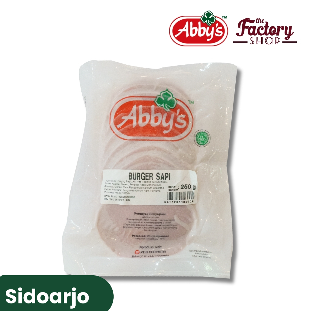 ABBYS BURGER SAPI 250G & BURGER AYAM 250G[SIDOARJO]