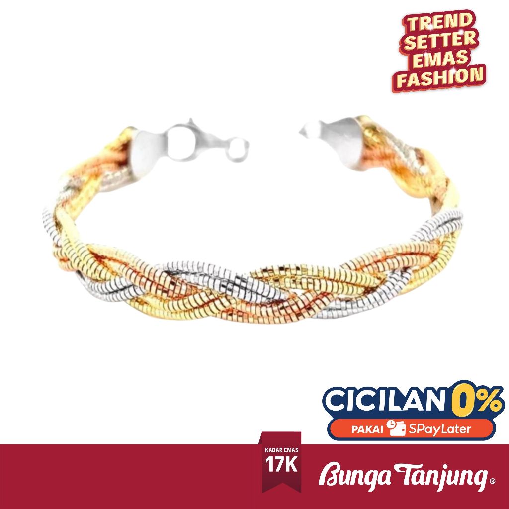 GELANG CHOKER KEPANG B - EMAS 17K - BUNGA TANJUNG GOLD