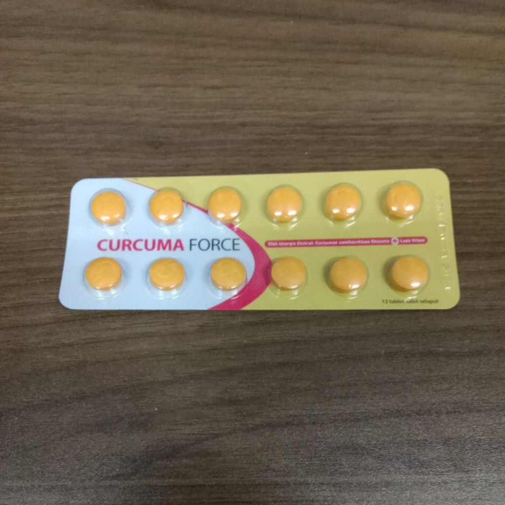 Curcuma force tablet 1 strip 10 tablet original