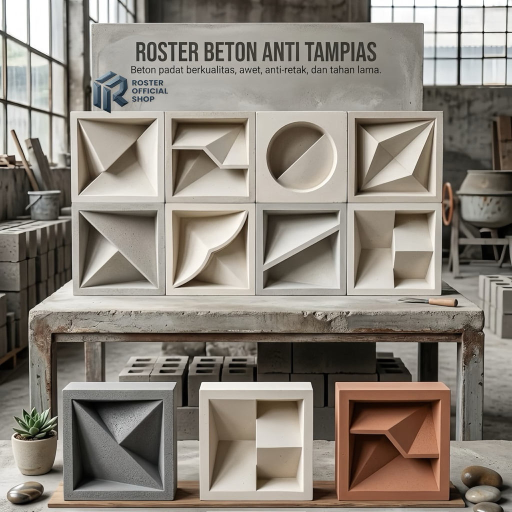 roster beton minimalis anti tampias, loster beton minimalis anti tampias, ventilasi udara, lubang an