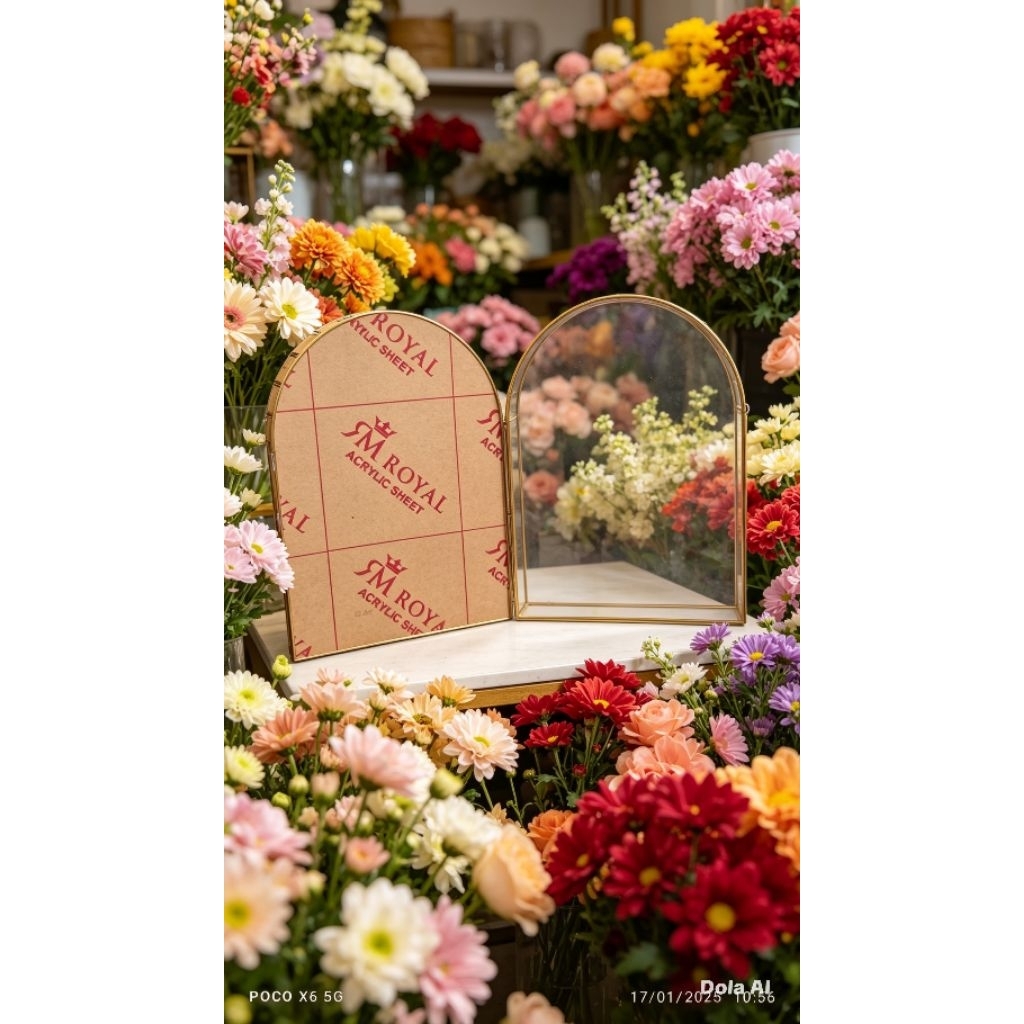frame mahar akrilik/frame dome akrilik/frame sabit akrilik