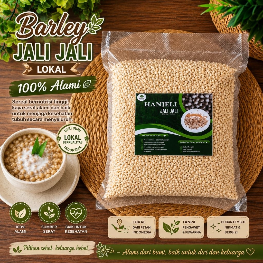 Pearl Barley Jali-Jali Lokal Beras Hanjeli 500g